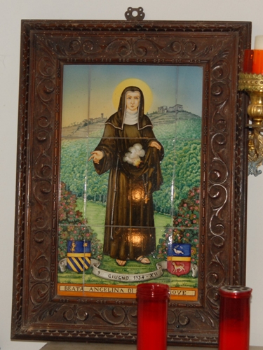Immagine della Beata Angelina conservata nella cappella del castello