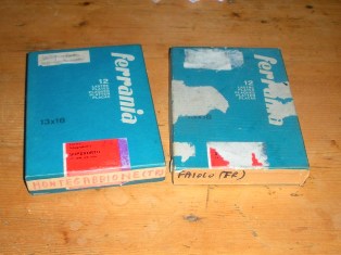 Le due scatole delle lastre fotografiche di Montegabbione e Faiolo