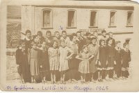 Scuola elementare mitragliata 1945