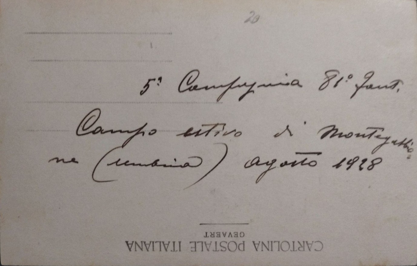 Montegabbione 1928 campo estate 81&deg; Reggimento Fanteria Torino 