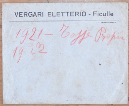 Quattro buste dell'Amministrazione Eletterio Vergari di Ficulle 