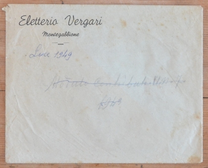 Tre differenti buste dell'Amministrazione Eletterio Vergari di Montegabbione. 
