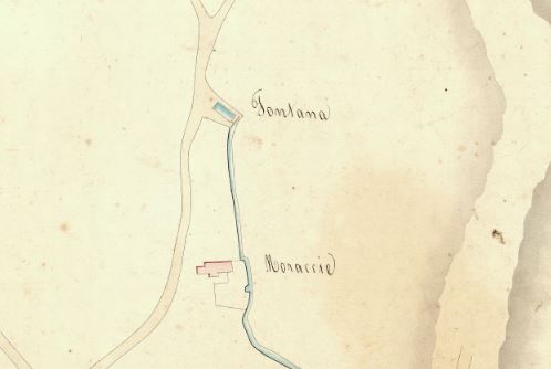 Frazione della mappa storica di Montegabbione