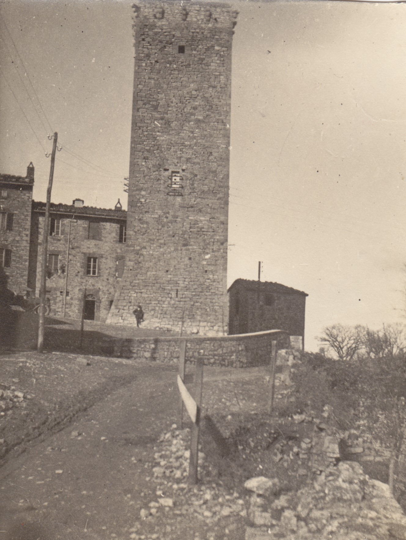Fotografia storica della Torre di Montegabbione
